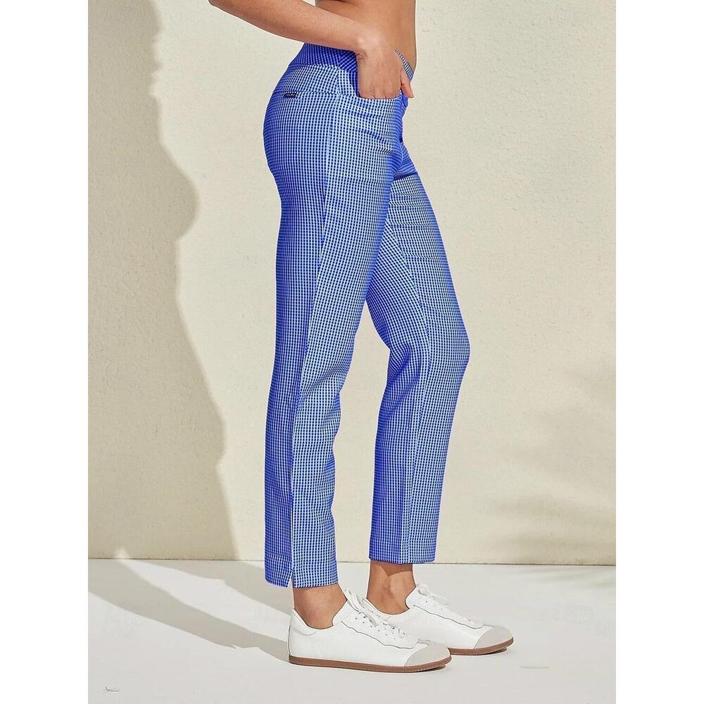 NWT- CEGOLFS Performance Stretch Ankle Golf Pants Size Small Women’s Blue